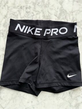 Nike Pro Dri- FIT Black Compression Shorts XS | Athletic Gym Training Biker
